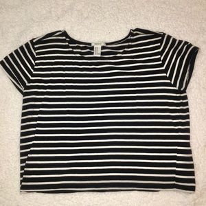 Black and white striped T !!